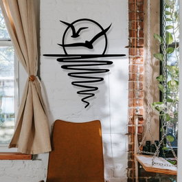 Wallity Nostalgia Accesorio decorativo de pared de metal Negro